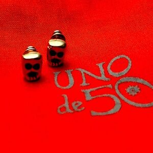 Uno de 50 - Skull 💀 Earrings- Original Item with pouch! Like photo
